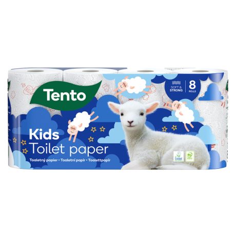 Tento Kids WC papír - 3 rétegű 8 tekercs