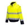 Portwest C464 Essential Lite Hi-Vis 2 az 1-ben bomber kabát sárga-tengerészkék