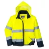 Portwest C464 Essential Lite Hi-Vis 2 az 1-ben bomber kabát sárga-tengerészkék