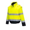 Portwest C464 Essential Lite Hi-Vis 2 az 1-ben bomber kabát sárga-tengerészkék