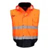 Portwest C465 Hi-Vis 3 az 1-ben bomber dzseki narancs-tengerészkék
