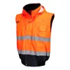 Portwest C465 Hi-Vis 3 az 1-ben bomber dzseki narancs-tengerészkék