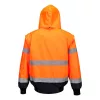 Portwest C465 Hi-Vis 3 az 1-ben bomber dzseki narancs-tengerészkék