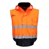 Portwest C465 Hi-Vis 3 az 1-ben bomber dzseki narancs-tengerészkék