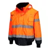 Portwest C465 Hi-Vis 3 az 1-ben bomber dzseki narancs-tengerészkék