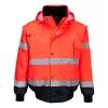 Portwest C465 Hi-Vis 3 az 1-ben bomber dzseki piros-tengerészkék