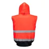 Portwest C465 Hi-Vis 3 az 1-ben bomber dzseki piros-tengerészkék