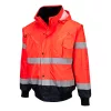 Portwest C465 Hi-Vis 3 az 1-ben bomber dzseki piros-tengerészkék