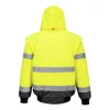 Portwest C465 Hi-Vis 3 az 1-ben bomber dzseki sárga-szürke