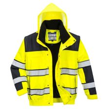   Portwest C466 Hi-Vis 3 az 1-ben Classic bomber dzseki sárga-fekete