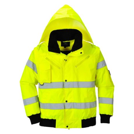 Portwest C467 Hi-Vis 3 az 1-ben bomber dzseki sárga