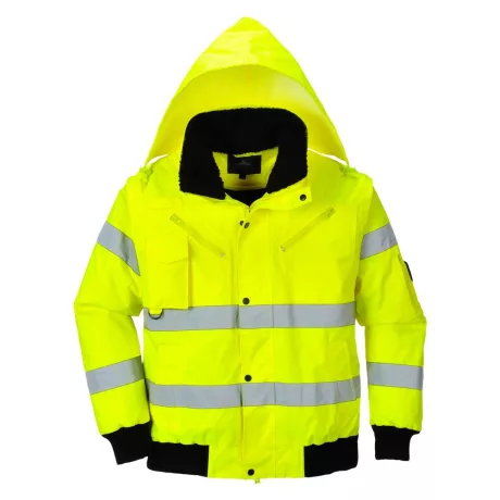 Portwest C467 Hi-Vis 3 az 1-ben bomber dzseki sárga