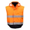 Portwest C468 Hi-Vis 2 az 1-ben bomber kabát narancs