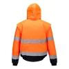 Portwest C468 Hi-Vis 2 az 1-ben bomber kabát narancs