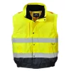 Portwest C468 Hi-Vis 2 az 1-ben bomber kabát sárga