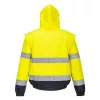 Portwest C468 Hi-Vis 2 az 1-ben bomber kabát sárga