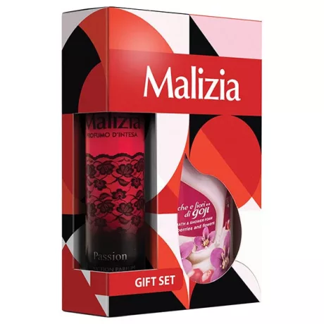Malizia Goji & Passiógyümölcs ajándékcsomag tusfürdő + dezodor