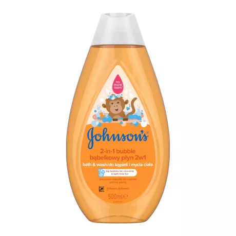Johnson's 2in1 buborékos fürdető és tusfürdő 500ml