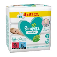 Pampers Sensitive nedves popsitörlő 4x52db