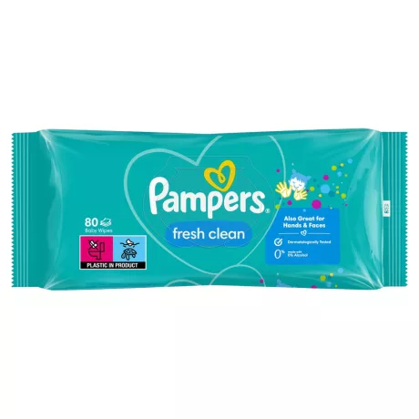Pampers Fresh Clean nedves popsitörlő 80db