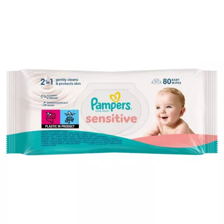Pampers Sensitive nedves popsitörlő 80db