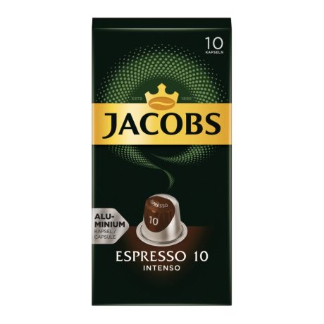 Jacobs Espresso Intenso Nespresso kompatibilis kávékapszula 10db