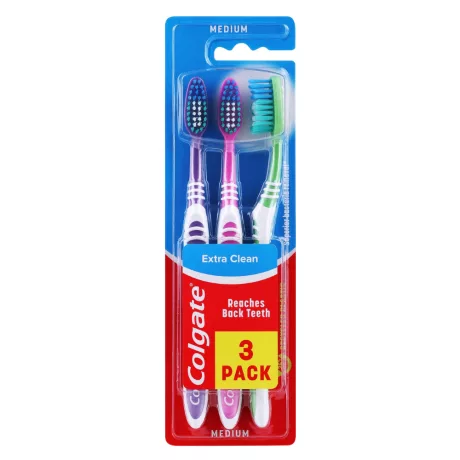Colgate Extra Clean fogkefe 3db