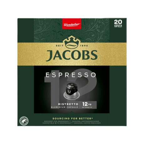 Jacobs Espresso Ristretto Nespresso kompatibilis kávékapszula 20db