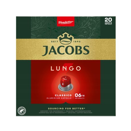 Jacobs Lungo Nespresso kompatibilis kávékapszula 20db