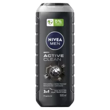Nivea Men 3in1 férfi tusfürdő Active Clean 500ml
