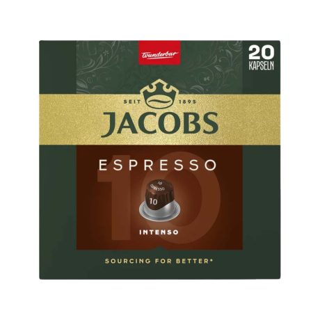 Jacobs Espresso Intenso Nespresso kompatibilis kávékapszula 20db
