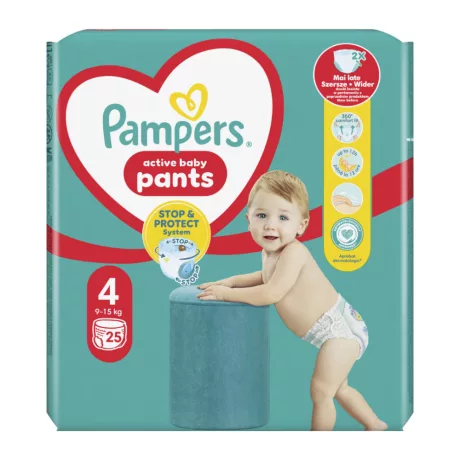 Pampers Active Baby Pants S4 bugyipelenka 9-15kg 25db