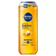 Nivea Men 3in1 férfi tusfürdő Active Energy 500ml
