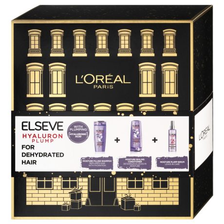 L'Oreal Elseve Hyaluron Pump ajándékcsomag sampon + balzsam + szérum