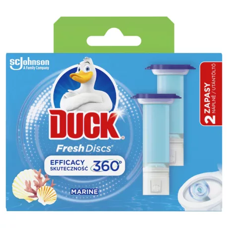 Duck Fresh Discs WC-öblítő korong utántöltő Marine 2x36ml