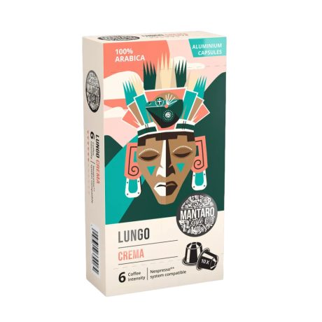Mantaro Lungo Crema Nespresso kompatibilis kávékapszula 10db