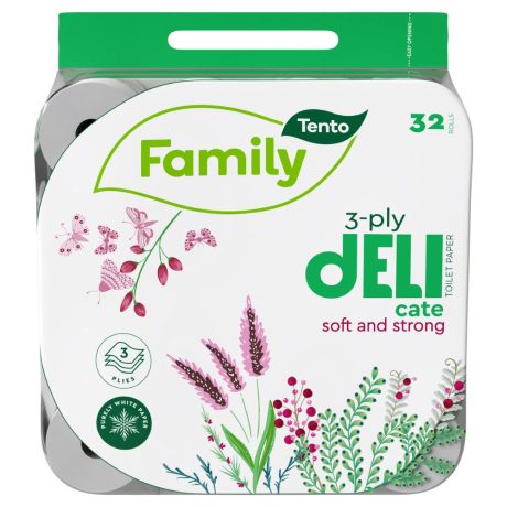 Tento Family Deli WC papír - 3 rétegű, 32 tekercs