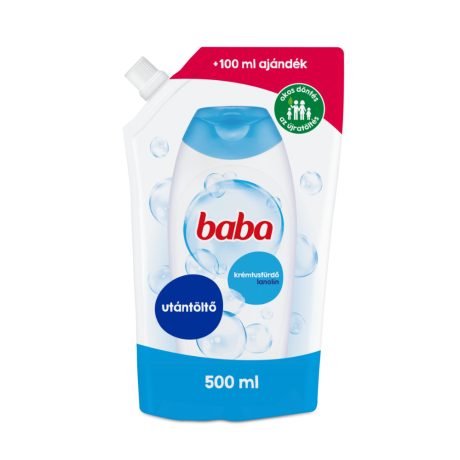 Baba krémtusfürdő utántöltő Lanolin 500ml