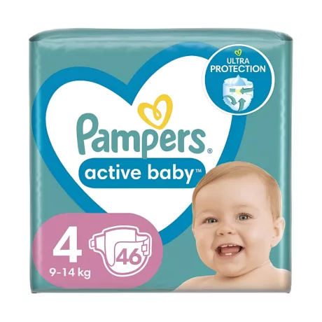 Pampers Active Baby S4 nadrágpelenka 9-15kg 46db