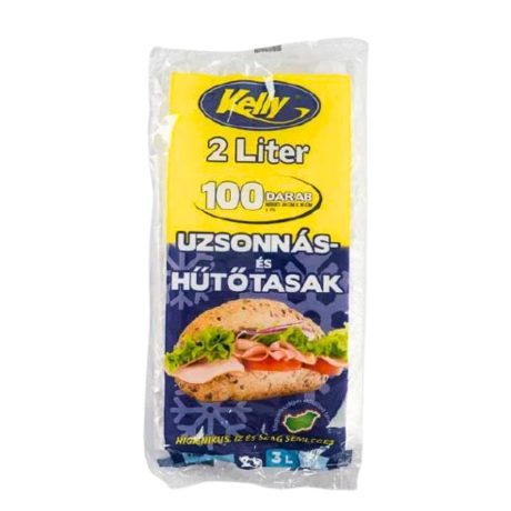 Kelly hűtő és uzsonnás tasak 2L 100db/tek