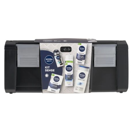 Nivea Men Ajándékcsomag szerszámosládával - Tusfürdő + Golyós dezodor + After Shave + Arckrém