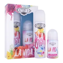 Cuba La Vida női ajándékcsomag EDP + golyós dezodor