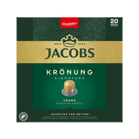 Jacobs Krönüng Crema Nespresso kompatibilis kávékapszula 20db