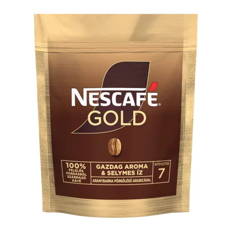 Nescafé instant kávé utántöltő Gold 50g