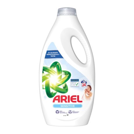 Ariel Sensitive folyékony mosószer univerzális - 34 mosás 1,7L