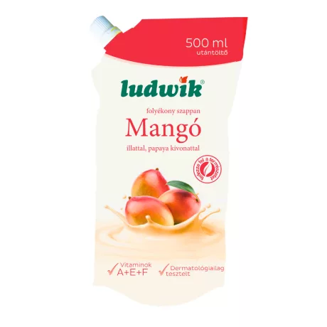 Ludwik folyékony szappan utántöltő Mangó 500ml
