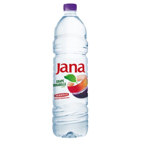 Jana Szőlő-mirabella ízesített szénsavmentes ásványvíz 1,5L