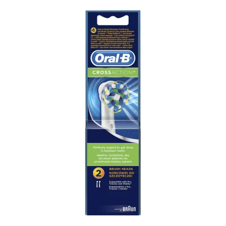 Oral-B Pro Cross Action elektromos fogkefe pótfej fehér 2db