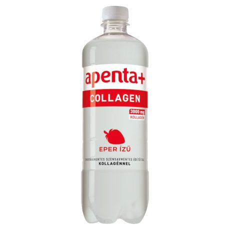 Apenta+ Collagen Eper ízű energiamentes szénsavmentes üdítőital 750ml