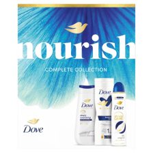   Dove Nourish Complete Collection ajándékcsomag tusfürdő + testápoló + dezodor